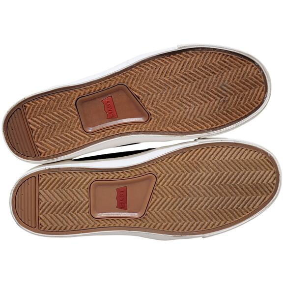 Levi's Men Alpine Stacked Low Top Sneakers Size US 10M Brown Faux Leather - Picture 5 of 5